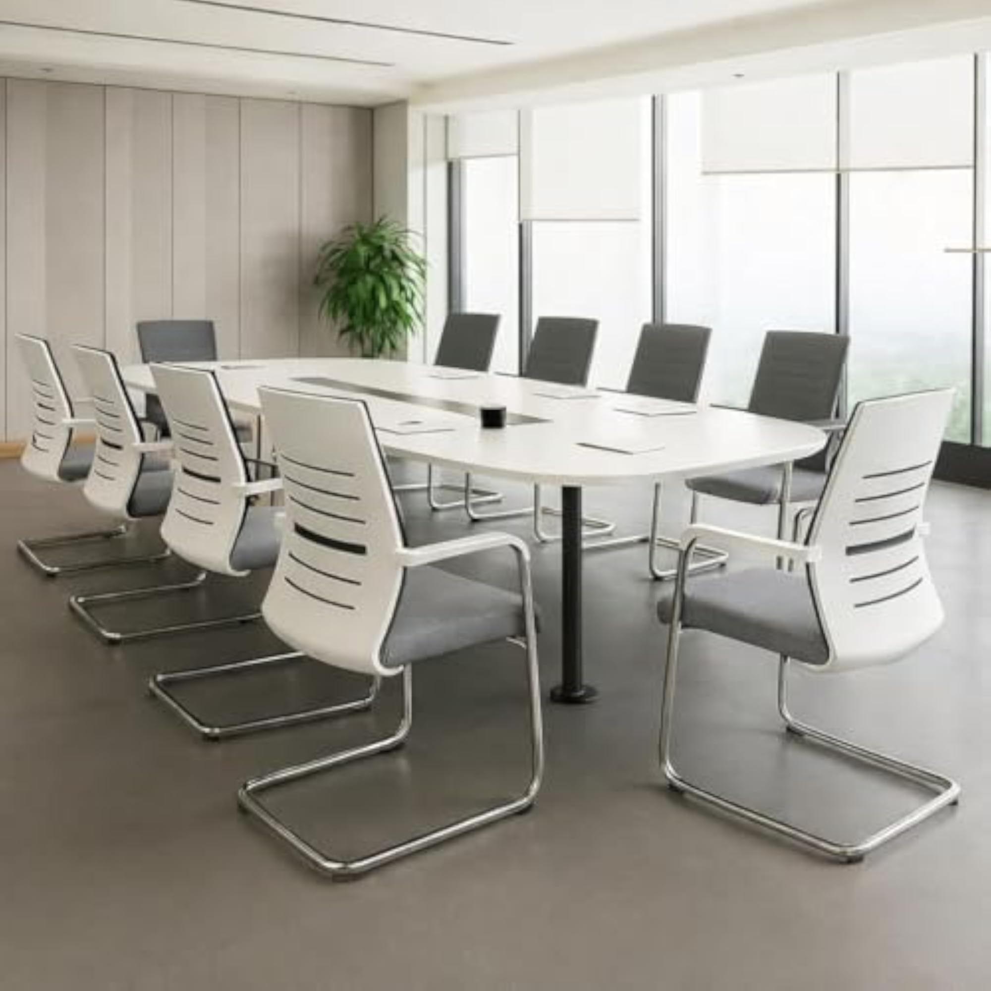 DeskElite Ergonomic Office Chair with Breathable Fabric Back
